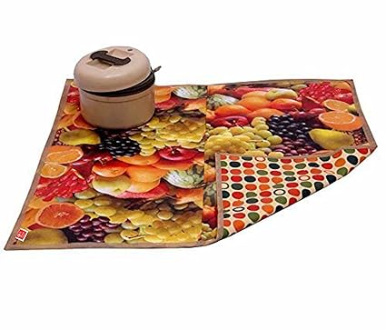 Comfort House Bed Server/Food Mat/Bedsheet Protector/Reversible in 3 Layered Heavy Material(Colour and Print Might Vary According to Availability)