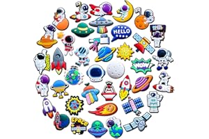 BFWRGUO 40Pcs Cheer Truck Unicorn Astronaut Plants Shoe Charms, Terror Cowboy Gardening Music Camp Charms Pack for Shoe Decoration