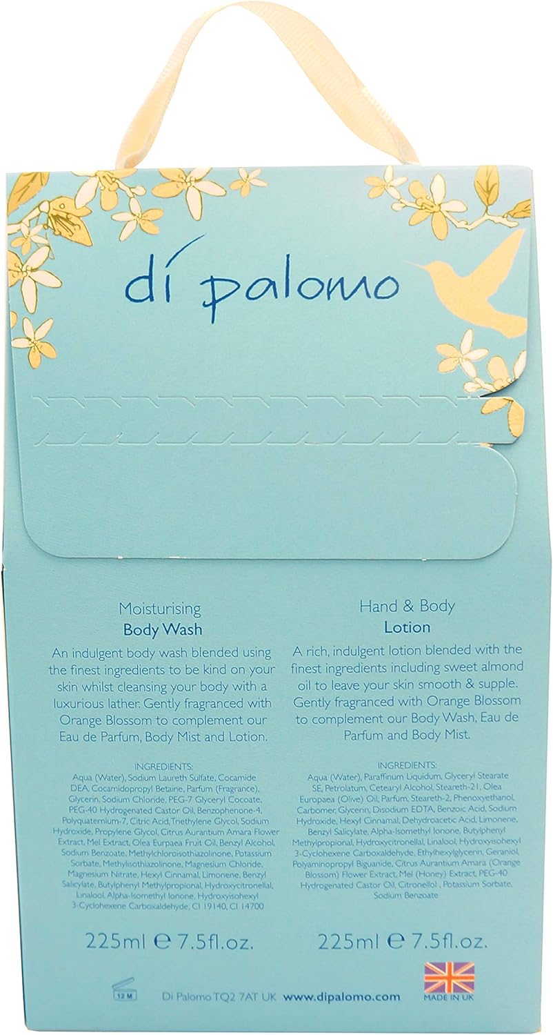 Di Palomo Orange Blossom & Honey Bath & Body Collection. Body Wash & Body Lotion. Moisturising Skin Care Gift Set. Relaxing Gifts for Her. Pamper Gifts for Women. Luxury Gift Sets for Women - Image 5