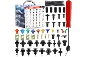 Car Clips 1351PCS Retainer Clips Fasteners Auto Car Trim Assortment-42 Popular Sizes Door Panel Screw Nylon Bumper Fender Riv