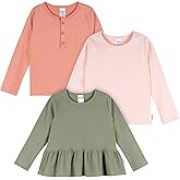 Gerber Baby-Girls 3-Pack Long Sleeve Shirts