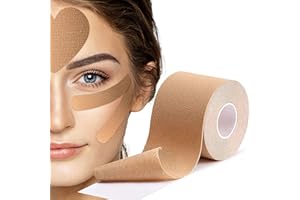 Face Tape for Wrinkles - Wrinkle Patches, Face Lift Tape, Facial Patch, Kinesiology Tape for Forehead Frown 11 Lines Eye Smil