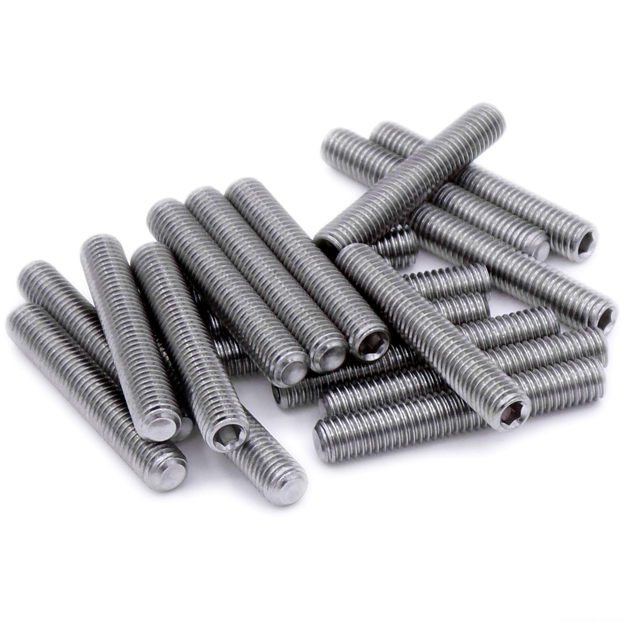 M4 (4mm x 5mm) Hex Socket Grub Screw (Cup Point) - Stainless Steel (A2) (Pack of 20)