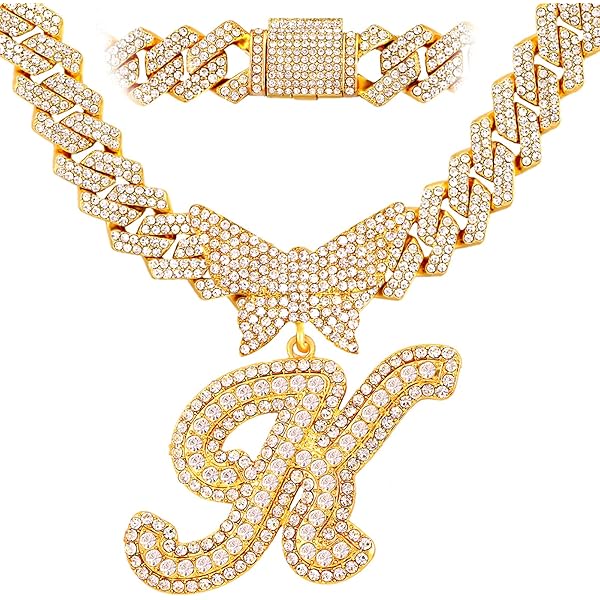 MAXBLING81 Hip Hop Funk Style Baby Monkey Pendant & 18