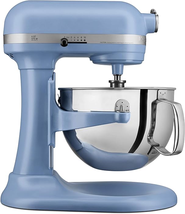 KITCHENAID KP26M1XVB Professional 600 Stand Mixers, 6 quart, Matte Velvet Blue