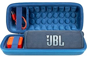 khanka Hard Travel Case Replacement for JBL Flip 7/Flip 6 Waterproof Portable Bluetooth Speaker.(Blue)