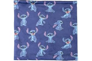 Disney Estándar Boys' Stitch Collar Fashion Scarf, Blue, blue, Estándar