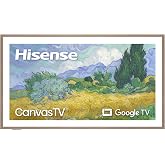 Hisense 65&ldquo; Hi-QLED S7 CanvasTV Series 4K UHD Google Smart Art TV (65S7SG, 2026 New) - 144Hz, Art Mode, Anti-Glare Panel, Dolby Vision HDR, Hi-Matte Display, Frame &amp; UltraSlim Wall Mount Included