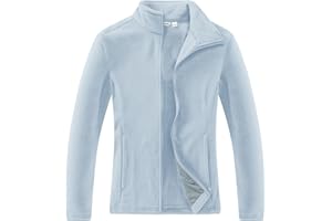 Outdoor Ventures Women's Lightweight Warm Zip Up Long-Sleeve Soft Polar Fleece Jacket for Fall Winter