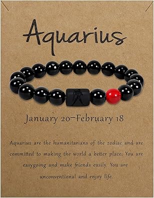 Amazon Com Enjoit 10mm Natural Black Onyx Stone Zodiac Bracelet Star Sign Constellation Horoscope Bracelet For Women Men With Constellation Card C22 Aquarius Jewelry Amazon Com Enjoit 10mm Natural Black Onyx Stone Zodiac Bracelet Star Sign Constellation Horoscope Bracelet For Women Men With Constellation Card C22 Aquarius Jewelry