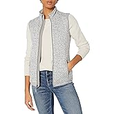 Charles River Apparel Women’s Pacific Heathered Vest, Lightweight Sweater Fleece with Zippered Pockets