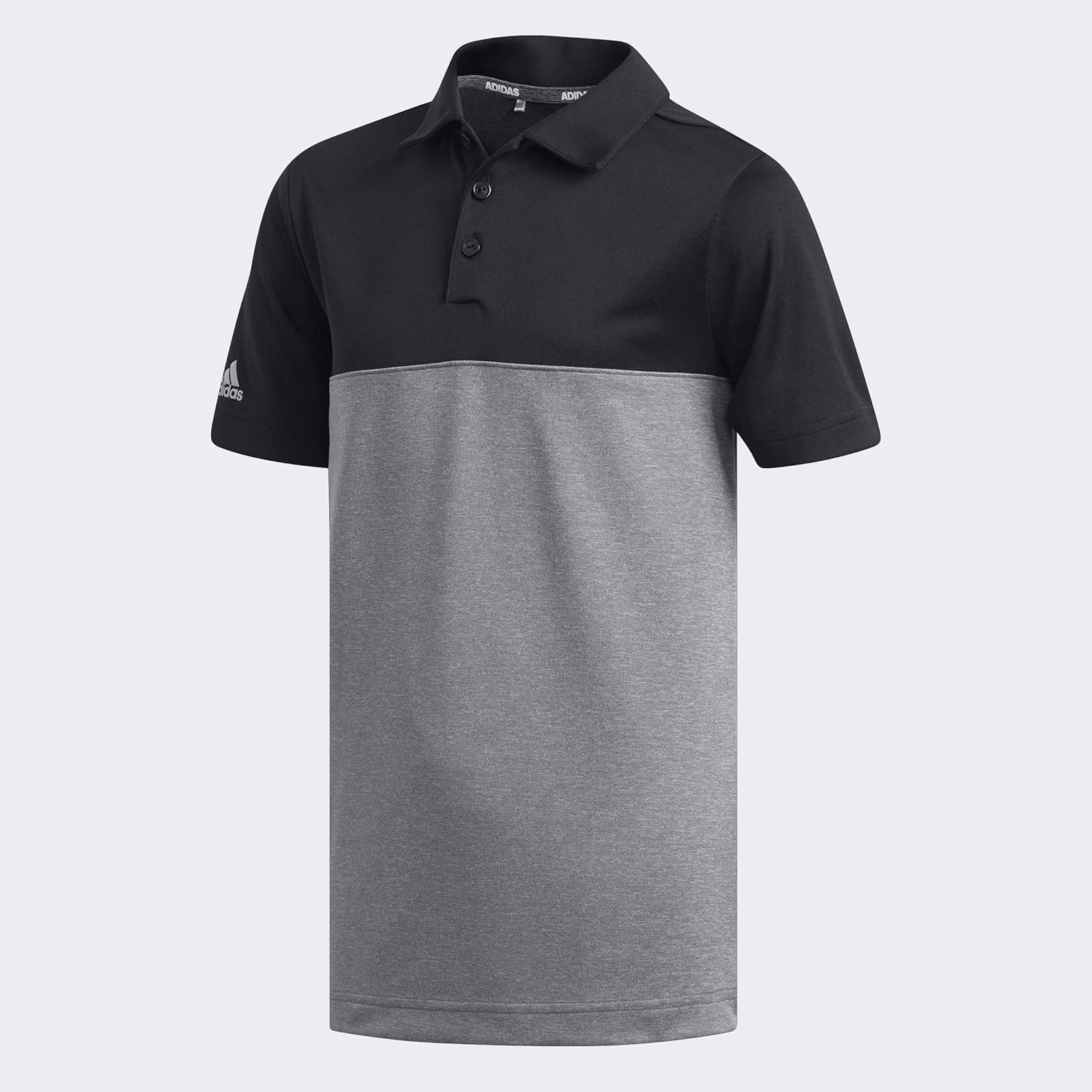 adidas Boys' Heathered Color Blocked Polo: Clothing