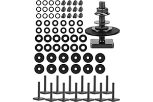 T Slot Bolts for Thule, Yakima Roof Rack Cross Bars, Platform, Cargo Basket, Stainless Square T Track Bolt Adapter to Secure 