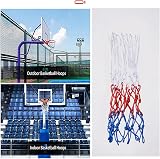 Dinghaole 2 PCS Heavy Duty Basketball Net Tri-Colored Replacement Nets view 6