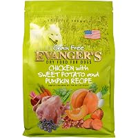 EVANGER’S Grain Free Dry Dog Food - Chicken, Sweet Potato & Pumpkin Recipe, 4.4 Lb Bag