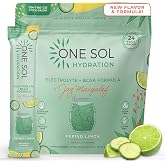 One Sol BCAA + Electrolytes for Hydration &amp; Recovery, Pepino Limon | Pepino Limon hydration formula with BCAA, electrolytes and coconut water for energy and recovery support.