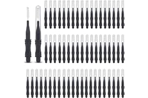 60 Pcs Micro Eyebrow Brush with Cap Brow Lamination Brush Mascara Brush Eyelash Spoolie Brush Tool for Lash Filler, Lifting E