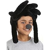 Adult Max Goofy Costume Plush Hat and Foam Nose Kit Goofy Movie Max Cosplay Accessory Standard