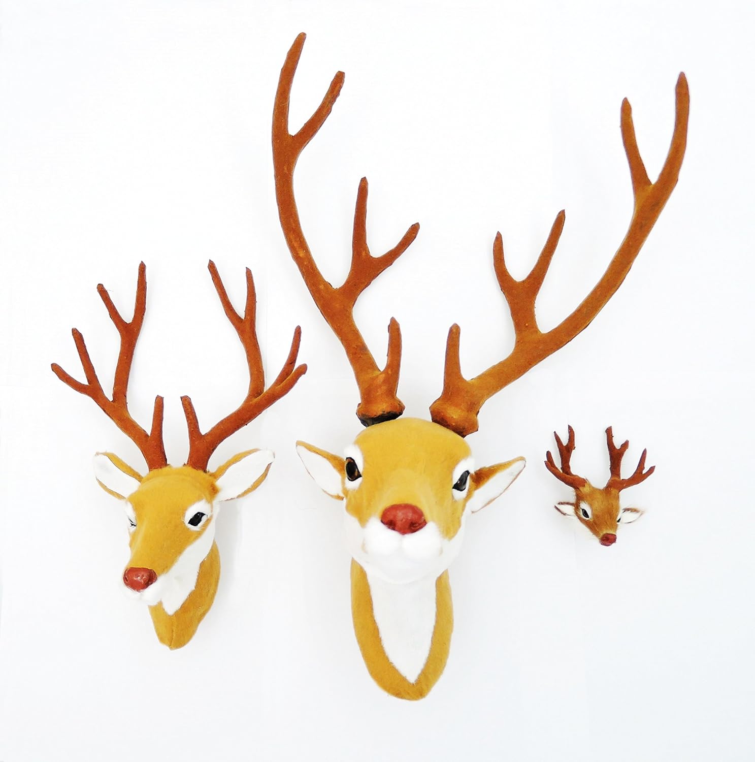 Amazon オブジェ 動物 鹿 壁かけ ホーム インテリア Banbi 3サイズ 中鹿 置物 オブジェ オンライン通販