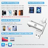 JSL JDTDC 128GB USB C iPhone Flash Drive Photo Backup Stick iPad Android view 2