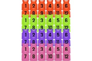 Suhine 48 Pcs Pinnies for Sports Double Soccer Penny Soccer Pinnies Scrimmage Vests Mesh Basketball Team Practice Jersey