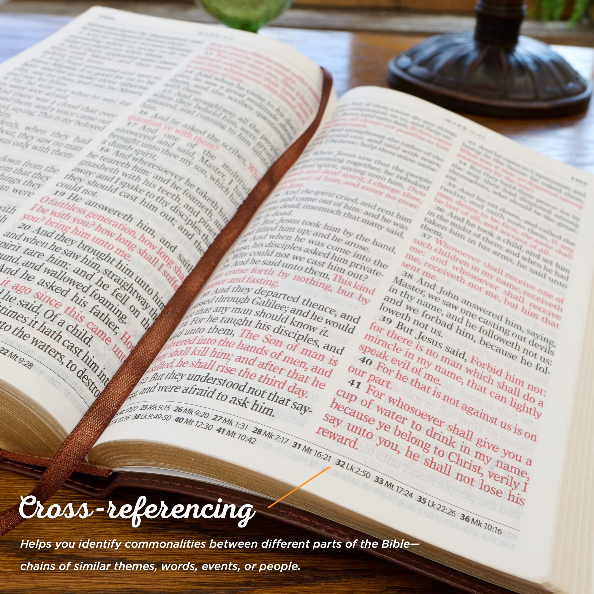 KJV Holy Bible, Giant Print Standard Size Faux Leather Red Letter Edition - Ribbon Marker, King James Version, Purple Two-tone (KJV Standard GP Editions) KJV Holy Bible, Giant Print Standard Size Faux Leather Red Letter Edition - Ribbon Marker, King James Version, Purple Two-tone (KJV Standard GP Editions) Imitation Leather