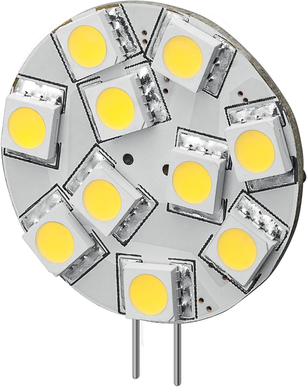 Goobay 30334 LED-Chip für G4 Lampensockel mit 10 SMD LEDs Leuchtfarbe warmweiß LED G4S warmweiß ...