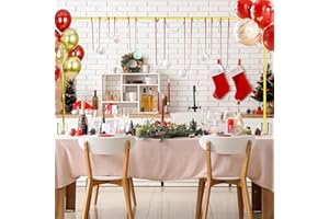 COLRASN Over The Table Rod Stand with Clamps Adjustable 13"-54'' Tall 28"-118" Length Gold Metal Table Rod Flower Table Arch Hanging for Wedding Birthday Party Halloween Christmas Decoration
