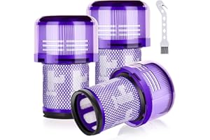 Leadaybetter 3 Pack V12 Filters for Dyson V12 Detect Slim Animal Slim+ Absolute Cordless Vacuum Cleaner, SV34, SV35 V12 Filte