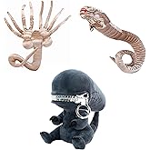 Alien Plush Toy Prometheus Stuffed Animal for Fans of The Classic Horror Film - Get Your Claws on The Scariest Softie (3 Pack), Medium