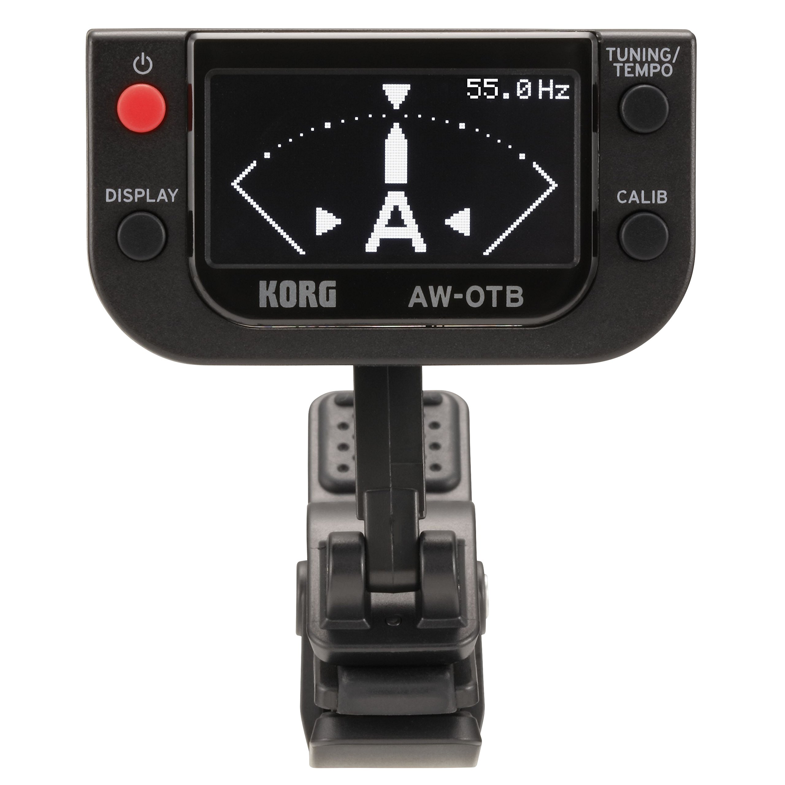 Korg - AW-OTB Clip-on Tuner for Bass Guitar with OLED Display