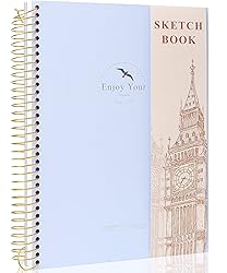 Hardcover Sketchbook for Drawing 8.5 x 11 Spiral