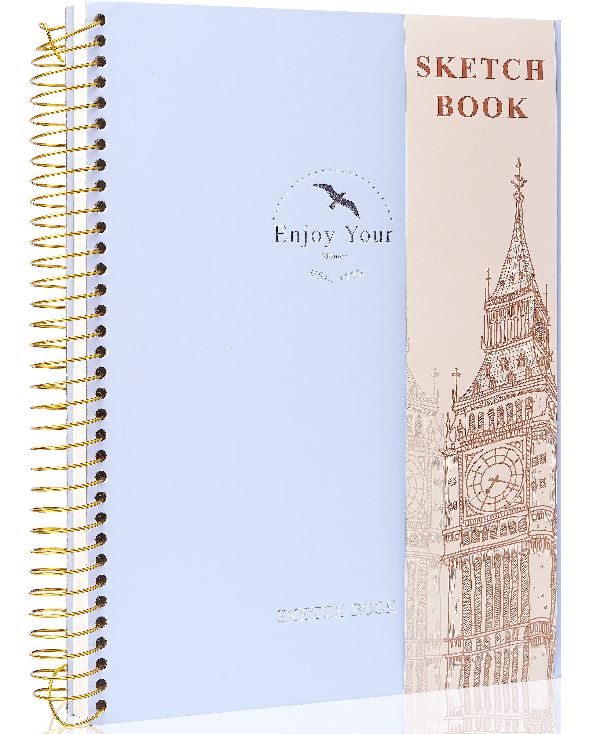 Hardcover Sketchbook for Drawing 8.5 x 11 Spiral