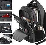 KASIBON Laptop Backpack USB Charging Anti-Theft Water Resistant (Black, M) view 3