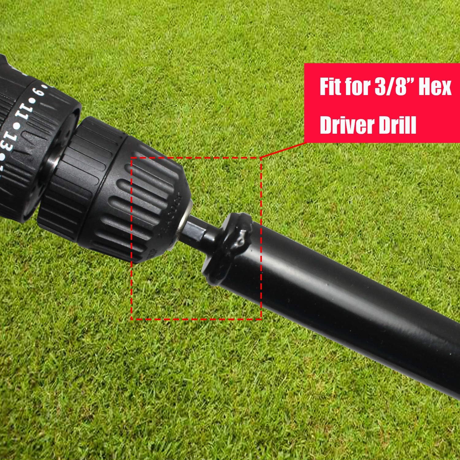 Jayzod Auger Drill bit for Planting 4"X25" Garden Auger Spiral Drill Bit,Bulb & Bedding Plant Augers,Plants Drill bit for 3/8” Hex or Larger Drill: Home Improvement