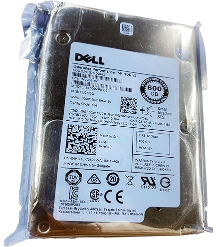 440-ADPC Dell - 600GB 15K SAS 6GB/s 2.5インチ HD (認定整備済み) Amazon.com: Dell 600GB 15K SAS 2.5 6Gb/s HDD : Electronics