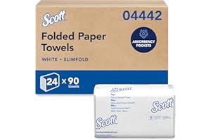 Scott Professional Pro Slimfold Folded Paper Towels, Bulk (04442), Absorbency Pockets, White, for Compatible Kimberly-Clark P