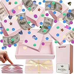 JINSTABAG Surprise Box Gift Box for Money, DIY