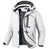 Little Beauty Men's Ski Jacket Waterproof Warm Snowboard Jacket Winter Fleece Coats