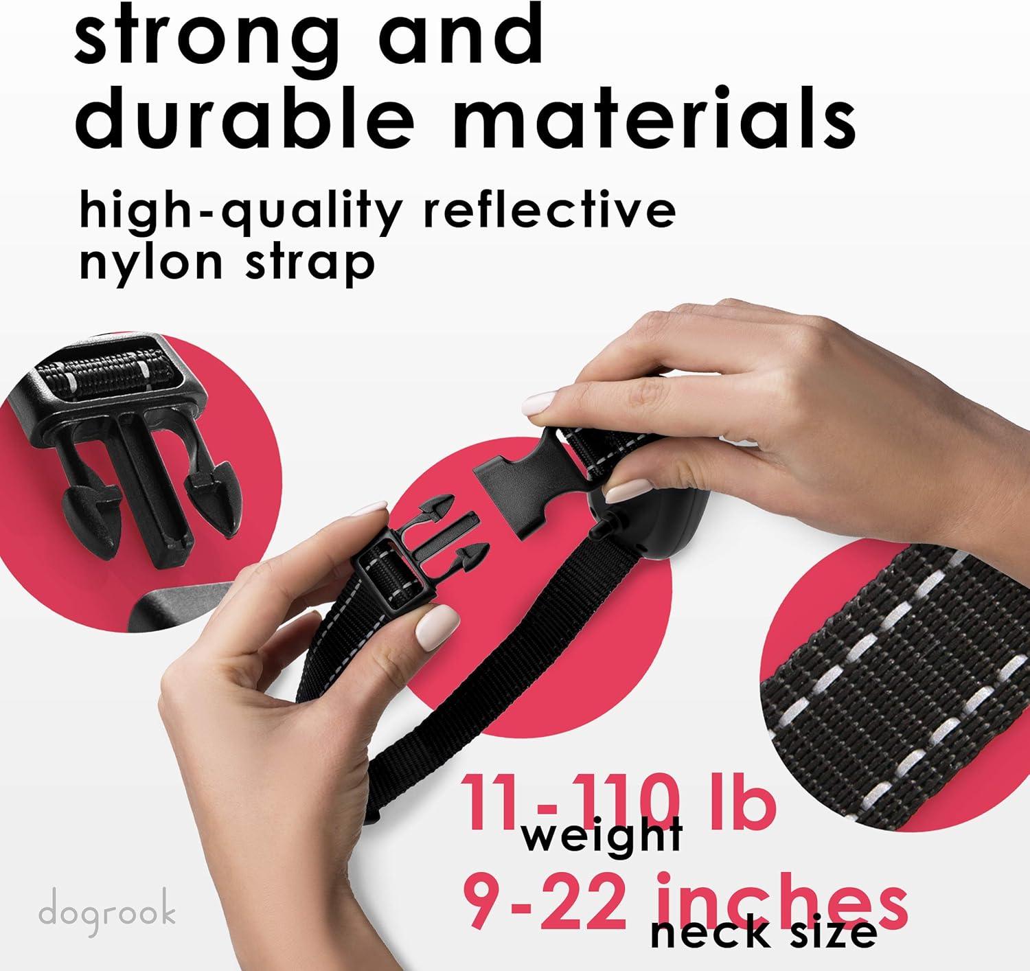 DogRook Rechargeable Dog Bark Collar - Humane, No Shock Barking Collar - w/2 Vibration & Beep Modes - Small, Medium, Large Dogs Breeds - No Harm Training - Automatic Action Without Remote - Adjustable : Kitchen & Dining