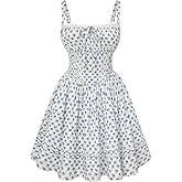 Scarlet Darkness Floral Corset Dress Summer Mini Dresses for Women Teens 2026 Graduation Sundress with Pocket