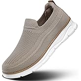 Men's Slip On Boat Shoes Casual Loafers Walking Non Slip Soft Sole Lightweight Sneakers Dress Business Oxfords Work Driving