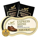 Eagle Shoe Shine Sponge &ndash; Instant Shine Sponge for Leather Shoes &amp; Boots | Quick Shoe Polisher &amp; Leather Shine Applicator
