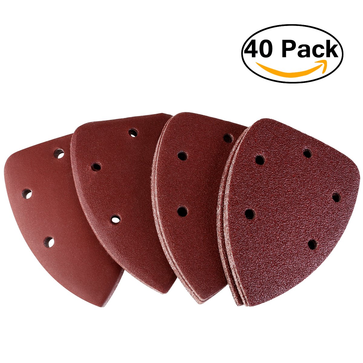 NUOLUX 40pcs Grit 14cm Mouse Sander Pads Sanding Sheets Discs Mixed 40 80 120... eBay