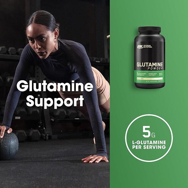 OPTIMUM NUTRITION L-GLUTAMINE MUSCLE RECOVERY POWDER, 10.6 OZ