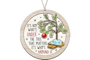 AXIARA 2023 Christmas Ornament Gifts for Men, Women - Anniversary, Birthday Gifts for Family, Friends, Husband and Wife, Christmas Decor Gifts Ideas - Christmas Tree Decoration Wooden Ornament