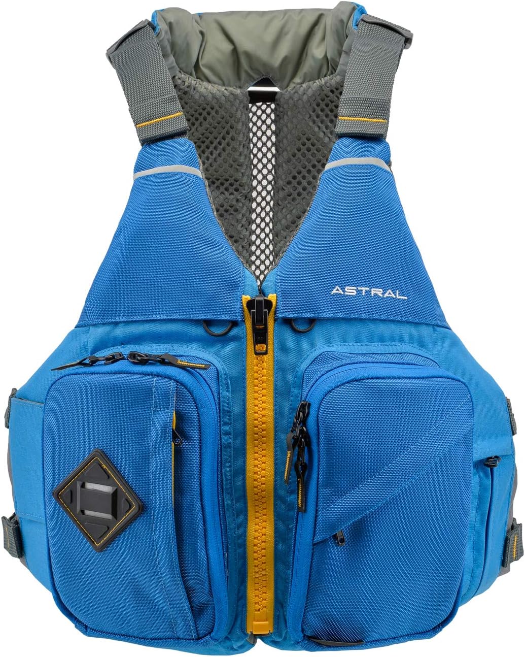 Astral Ronny Fisher Life Jacket PFD for Fishing, Recreation, and Touring Kayaking, Ocean Blue, L/XL
