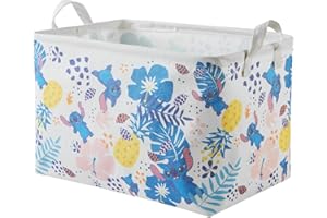 vradcorel Lilo and Stitch Baby Nursery Hamper Decor,Kids Laundry Large Basket Foldable With Waterproof Pe Coating,LS TV Dirty Clothes Basket for Boys and Girls Birthday Gifts,Bedroom,Toy Bin