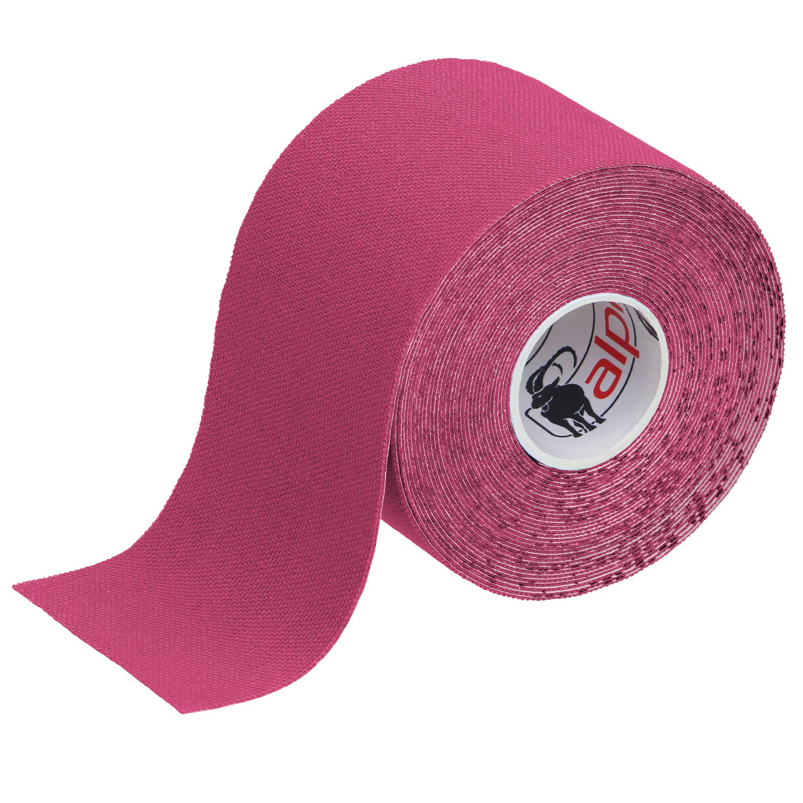 ALPIDEX Kinesiology Tape 1/3/ 6/12 Rolls Many Colors 5 m x 5 cm Application Examples E- Book Skin Friendly Muscle Support Elastic Strapping Tape, Colour:Pink, Quantity:1 roll โ image 1