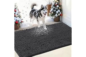 IM HOME Durable Chenille Absorbent Door Mat Indoor Doormat 30" x 48", Washable Door Mats for Dog Non Slip Heavy Door Rug Soft